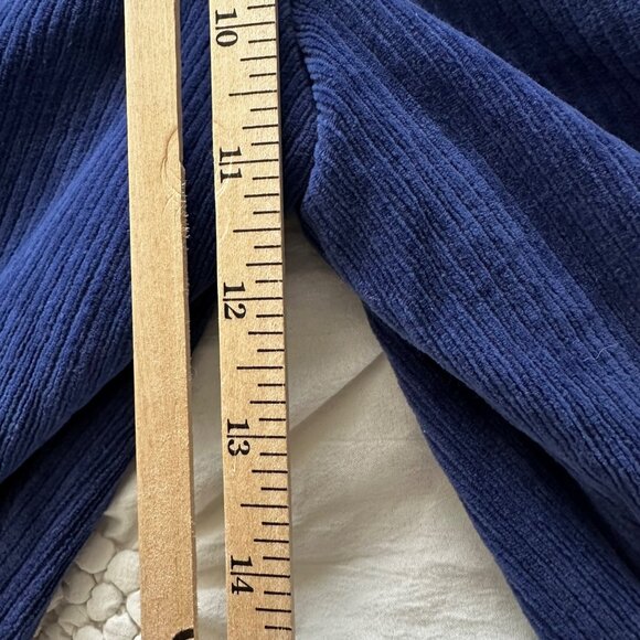 Vintage 90's April Cornell Blue Corduroy Straight Leg Pants Sz S High Waist - Picture 7 of 10